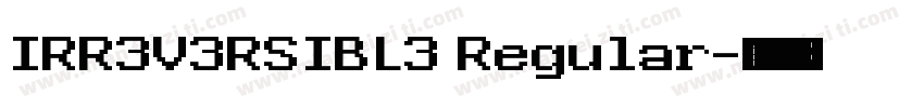 IRR3V3RSIBL3 Regular字体转换